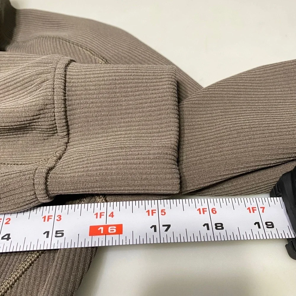 Lululemon Womens Ribbed Softstreme Long Sleeve Romper 4 Green Athleisure Comfy - Picture 10 of 13